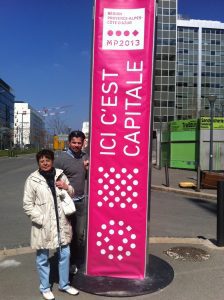 Dr. Elke Wormer und Volker Beisel in Marseille