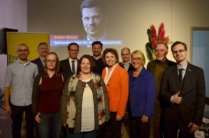 FDP Mannheim – Kreisvorstand und Stadträte mit Nicole Beer MdB beim Neujahrsempfang 2019
