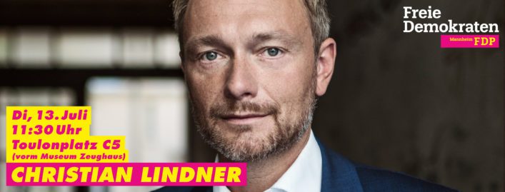 Christian Lindner in Mannheim am 13. Juli 2021