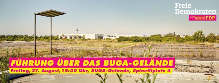 FDP Mannheim Führung über das BUGA-Gelände 27.08.2021