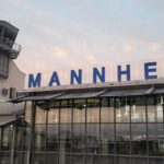 Flughafen Mannheim: Front/Terminal mit Kontrolltower. Bild: Rafael Kowollik